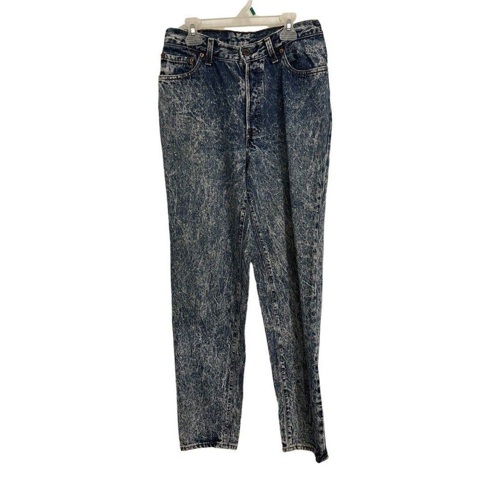 Vintage Levis Red Tab Acid Wash Made in USA denim blue jeans Approx: 26”x30”